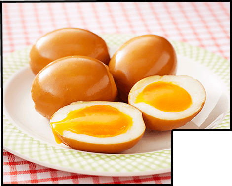 ウーロン茶と純露のとろ〜り半熟卵